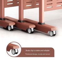 Petite table pliante en bois pour espace de bureau, minimaliste et mobile, idéale pour les salles de réunion