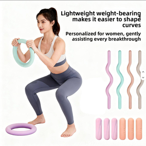 Barra de Pesas con Revestimiento de Silicona, Agarre Ergonómico Antideslizante, Barra Reversible para Pilates y Gimnasio en Casa - Product Image 5