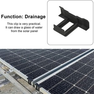 Clip de drainage d'eau en caoutchouc pour nettoyage de panneaux solaires, élimination automatique de la boue - Product Image 4