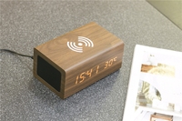 Hot Selling Hoge Kwaliteit Hotel Telefoon Draadloos Opladen Led Speaker Wekker