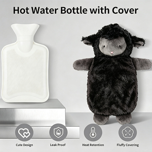 <strong>Sheep</strong> Plush Toy Shaped <strong>Hot</strong> <strong>Water</strong> Bag Cloth Cover for <strong>Water</strong> Injection Rubber <strong>Hot</strong> and Cold <strong>Water</strong> <strong>Bottle</strong> - Product Image 3