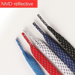 Bottes Fashion NMD Sneaker Board Chaussures Basketball Noir et Blanc Gris Highlight Plat Lacets Réfléchissants - Product Image 3