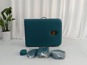 Camilla de Masaje <span class=keywords><strong>Plegable</strong></span> de Madera con Reposabrazos, Reposacabezas y Altura Ajustable para Salones de Belleza y Centros de Fisioterapia - Product Image 3