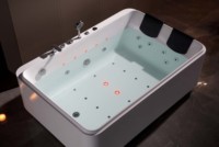 Nouvelles Trends1.9m Cascade Surf Spa Baignoire Villa de luxe Intérieur Bain à remous Baignoire de massage