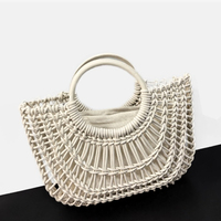 Fournisseur Personnalisé Design Perforé Cuir Tressé Sac Tote Luxe Discret Minimaliste Soirée Épaule Sac Clutch Femme