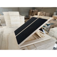 Planche inclinée pour étirements des mollets, planche inclinée en bois réglable avec base antidérapante en EVA, capacité de 300 lb, étireur de mollets portable
