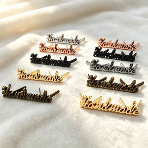 Zinc Alloy Custom Metal Logo Tags Customized Enamel Brand <b>Labels</b> Private Sewing <b>Name</b> Badges for Fashion Apparel Bags - Product Image 3