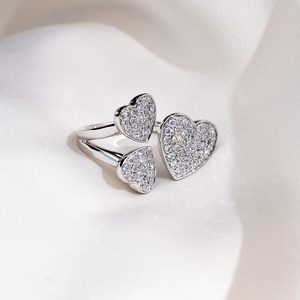 Bague en or 18 carats avec diamant de forme ronde Messi Jewelry MSR-2089, bague de mode, diamant cultivé en laboratoire - Product Image 2