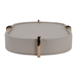Vassoio Decorativo in Pelle, Centrotavola Moderno per Tavolino da Caffè, Camera da Letto, Bagno, Espositore per Vanità - Product Image 4