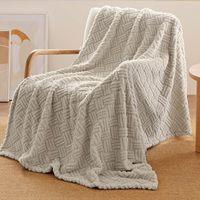 Luxus 100% Polyester Sherpa Überwurf decke Kleine Couch für Erwachsene Winter King Size Striped Western Design Gemütliche Fabrik gewebt