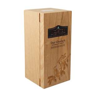 Boîte à vin en MDF faite à la main pour une bouteille avec option de gravure de logo, forme rectangulaire, personnalisable pour cadeau et artisanat - Product Image 3