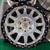 Velg Truk 4x4 Forged Beadlock Hitam Poles 6x139.7 8x165.1 4x100 5x114 6x114.3 untuk Dodge Charger Ford Ram 1500