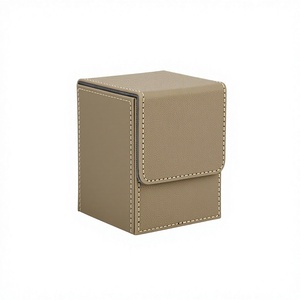 Boîte de rangement pour cartes FX Custom 100+ en cuir PU pour cartes de trading, de classification, TCG et de jeux de société, écologique - Product Image 3