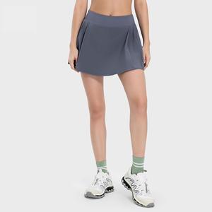Falda de Tenis Mini Plisada para Mujer, con Bolsillos Laterales Grandes Ocultos, No Transparente, Transpirable, para Golf, Gimnasio, Uso Diario, Venta al Por Mayor - Product Image 1