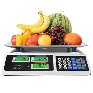 Bilance per vendita al dettaglio con doppio Display LCD bilance da 40KG 88lb per calcolo elettronico digitale - Product Image 1