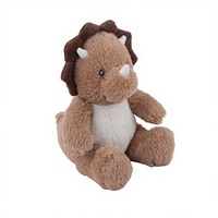 D KING D KING Peluche Dinosaure Triceratops Chauffable au Micro-ondes, Couverture Réconfortante Douce et Chaude pour Enfants et Adultes