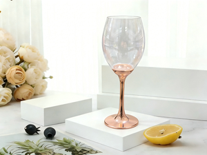 <span class=keywords><strong>Verre</strong></span> à vin en <span class=keywords><strong>plastique</strong></span> PET de 14 oz avec tige or rose, gobelet jetable <span class=keywords><strong>réutilisable</strong></span> incassable, directement de l'usine, sans BPA - Product Image 3