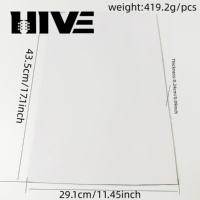 Plaque supérieure de corps de guitare DIY HIVE résistante aux rayures, disponible en trois couleurs, panneau vierge brillant pour guitare électrique