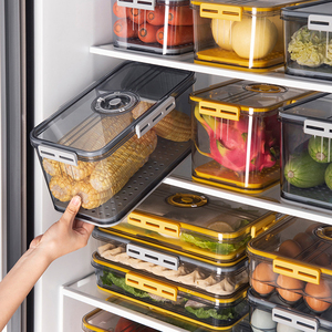 Airtight Pet Plastic Kitchen Fridge Refrigerator Organizer Cabinet Freezer Pantry Storage Container Bins and Boxes with Lid