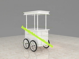 Chariot à café Carnation/Chariot à bonbons/Chariot à hot-dogs et présentoir Chariot à chocolat et bonbons en bois - Product Image 4