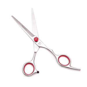 Aqiabi JP Thép Tóc Cắt Kéo 6 ''Vít Màu Đỏ Mỏng Shears Với Lưỡi Sắc Nét Mẹo Làm Tóc A1001 - Product Image 3