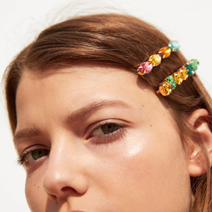 กิ๊บติดผมหินแก้วหลาก<span class=keywords><strong>สี</strong></span>สำหรับผู้หญิง,เครื่องประดับผมกิ๊บติด<span class=keywords><strong>ผม</strong></span>สำหรับปาร์ตี้ประจำวันแฟชั่นแบบสั่งทำ - Product Image 6