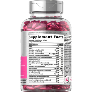 Cápsulas blandas de vitaminas para cabello, piel y uñas ODM/OEM con biotina y colágeno con infusión de aceite de argán y suplemento de aceite de coco - Product Image 2