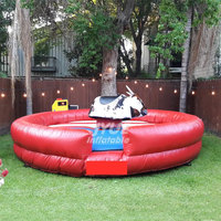 Taureau mécanique électrique d'occasion Wipeout Rodeo Bull Machine avec matelas d'arène