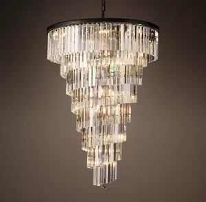 Sassanid OEM Moderne De Luxe Paris Art Déco Éclairage À La Maison Helix <span class=keywords><strong>Lustre</strong></span> 36 "Luxe Salon Ensemble Usine Personnalisation - Product Image 1