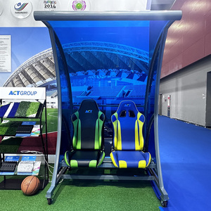 Banquillo para Jugadores de Fútbol, Refugio para Equipo de Fútbol con Protección UV, Asientos Portátiles para Estadio para Jugadores de Repuesto - Product Image 2