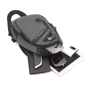 Men's <b>Chest</b> Bag Large Capacity Crossbody Bag Black Outdoor Sports <b>Storage</b> Bag Everyday Use - Product Image 2
