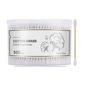 สำลีก้านแบบกำหนดเองพร้อมกล่องทรงกลม - Product Image 1