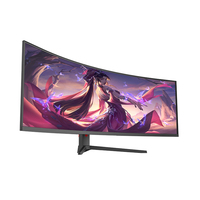 Nieuwe 49-inch gebogen frameloze 144Hz VA/TN/IPS LED-monitor voor gaming, geschikt voor laptop en desktop gebruik, met geïntegreerde speaker, 32:9