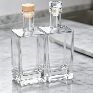 Botella de <span class=keywords><strong>Vino</strong></span> Cuadrada de Vidrio Transparente de 500 ml, Botella Vacía Reforzada para Licor, <span class=keywords><strong>Vino</strong></span> de Frutas y <span class=keywords><strong>Vino</strong></span> Tinto - Product Image 4