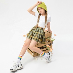 Ropa de Tenis Personalizada para Niñas, Vestido de Golf a Cuadros Cómodo, Suave y Ligero con Bolsillos, Falda de Tenis Plisada de Secado Rápido - Product Image 3