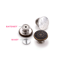 Boutons instantanés en métal de 17mm, ajustement parfait, boutons en jean de remplacement sans couture pour jean