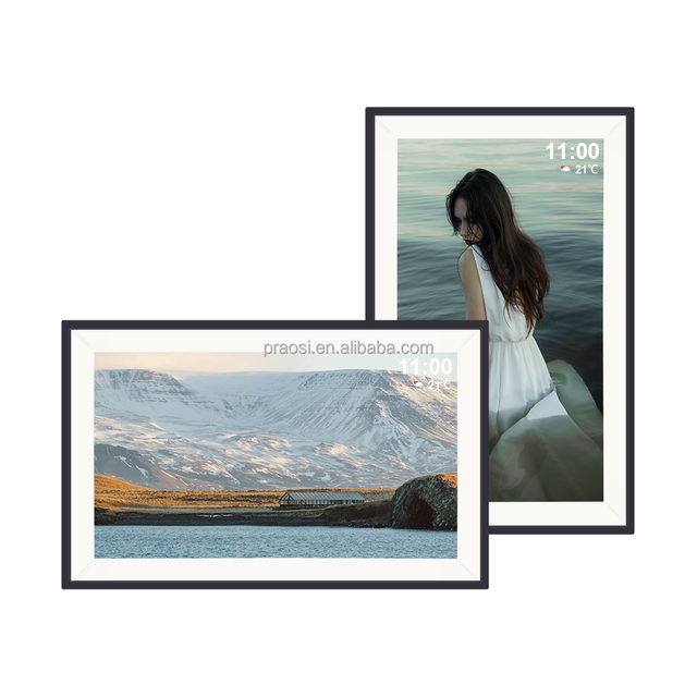 Pros Smart Digital Picture Frame WiFi IPS Touch Screen Auto-Rotate Wall Mountable Video Photo Picture Frame Digital Via Frameo