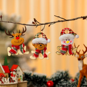 Nuevo colgante de madera con letras y figuras para decoración de árbol de Navidad, adorno navideño. - Product Image 2