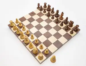 Juego de mesa de madera hecho a mano, juego de <span class=keywords><strong>ajedrez</strong></span> real de lujo <span class=keywords><strong>moderno</strong></span>, regalo de cumpleaños, aniversario - Product Image 1