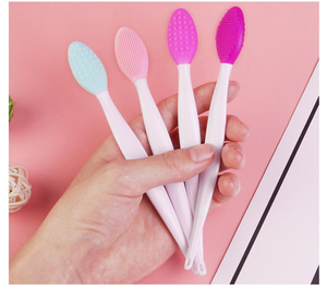 <span class=keywords><strong>Brosse</strong></span> en <span class=keywords><strong>Silicone</strong></span> Double Face pour Soin de la Peau, Outil d'Exfoliation et Nettoyage du Nez pour Points Noirs et Lèvres - Product Image 3