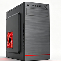 Boîtier PC MicroATX en acier SPCC 0,35 mm avec panneau frontal USB, mini-tour, ventilation réseau, 3 ventilateurs, accessoires DIY pour ordinateur de jeu