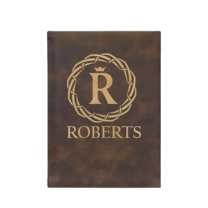 Cuaderno/Diario de Cuero Ecológico Grabable con Láser A5/Tamaño Personalizable con Papel Rayado - Compañero de Escritura Elegante y Sostenible - Product Image 1