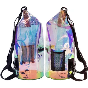 Custom LOGO Color 5L/10L/20L Outdoor Camping Hiking Activities Waterproof Backpacks 2 Straps Dry Bag