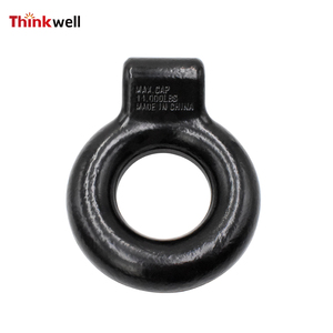 Barre d'attelage 3 "16000LBS Pintle Black Hitch Forging Eye Lunette Ring for Trailer - Product Image 4