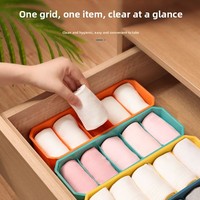 Nouvelle boîte de rangement pour sous-vêtements en plastique de type tiroir pour l'organisation de la maison