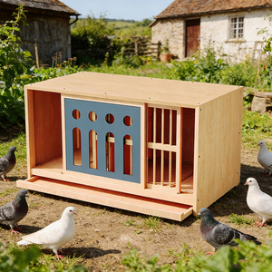 Jaula de Cría de Palomas de Madera Maciza, Caja de Anidación para Palomas Mensajeras, para Parejas, Anidación en Todas las Estaciones, Jaula para Pájaros - Product Image 1