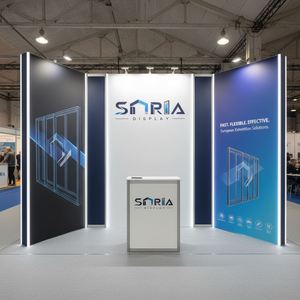 Stand de Exhibición de Aluminio Personalizado de <span class=keywords><strong>10x10</strong></span> con Estante para <span class=keywords><strong>Ropa</strong></span>, Ferias Comerciales y Exposiciones - Product Image 3