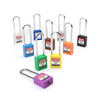 Cadenas de sécurité LOTO Lockey à anse longue de 76 mm pour verrouillage et étiquetage