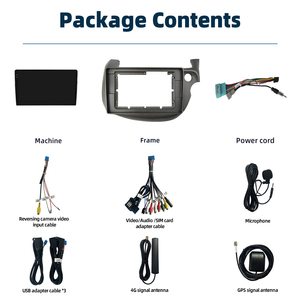 ระบบมัลติมีเดียในรถยนต์ขนาด 10.36 นิ้ว 2K ระบบแอนดรอยด์ 13 เครื่องเสียงติดรถยนต์พร้อมระบบนำทาง GPS สำหรับรถยนต์ฮอนด้า แจ๊ส GG ฟิต <span class=keywords><strong>GE</strong></span> GP <span class=keywords><strong>GE</strong></span> ปี 2007 - 2014 - Product Image 4