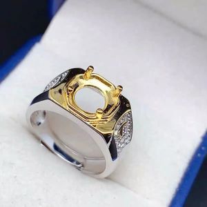 Anello da Uomo in Argento Sterling 925 con Morganite, Personalizzabile con Pietra Intercambiabile, 1 Carato, Gioiello Raffinato, Regalo per Feste - Product Image 3